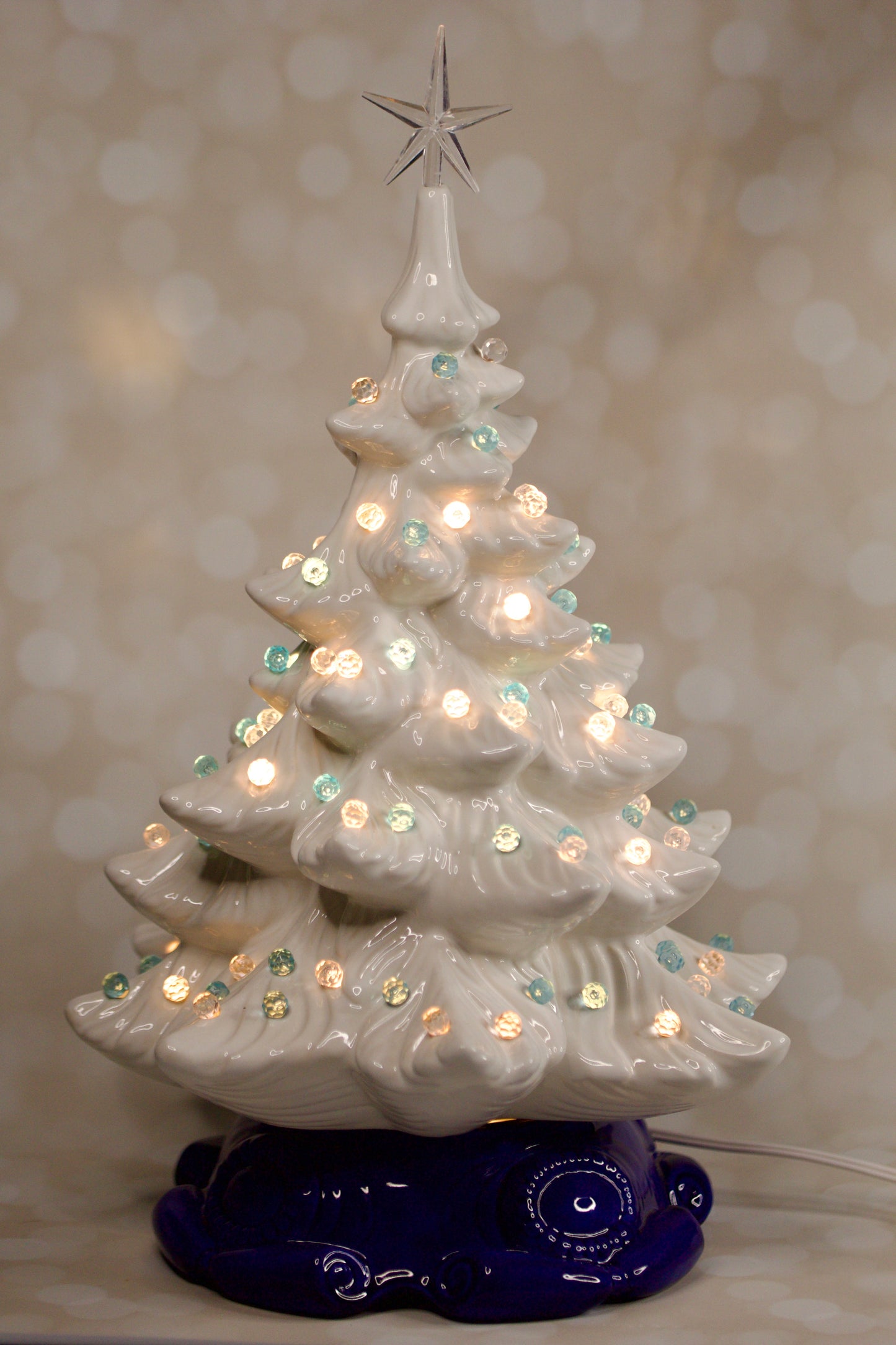 White Christmas Tree Vintage Atlantic A64